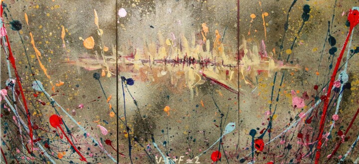 Painting titled "Euler's polyhedron…" by Antonio Bagia, Original Artwork, Acrylic