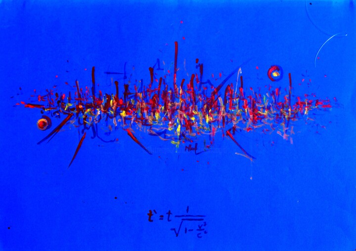 Painting titled "Equation segment NR…" by Antonio Bagia, Original Artwork, Acrylic