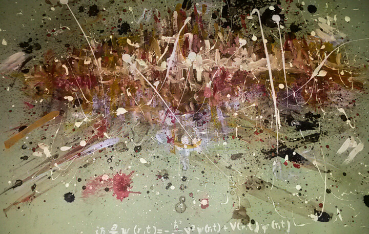 Painting titled "Quantum Choas" by Antonio Bagia, Original Artwork, Acrylic