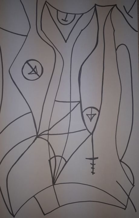 Drawing titled "Women" by Kira Kanevsky, Original Artwork