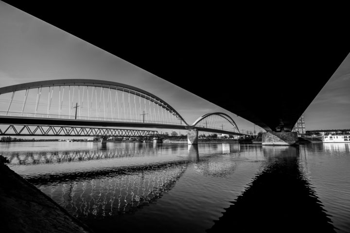 Photography titled "Les trois ponts" by Fender Photographie, Original Artwork