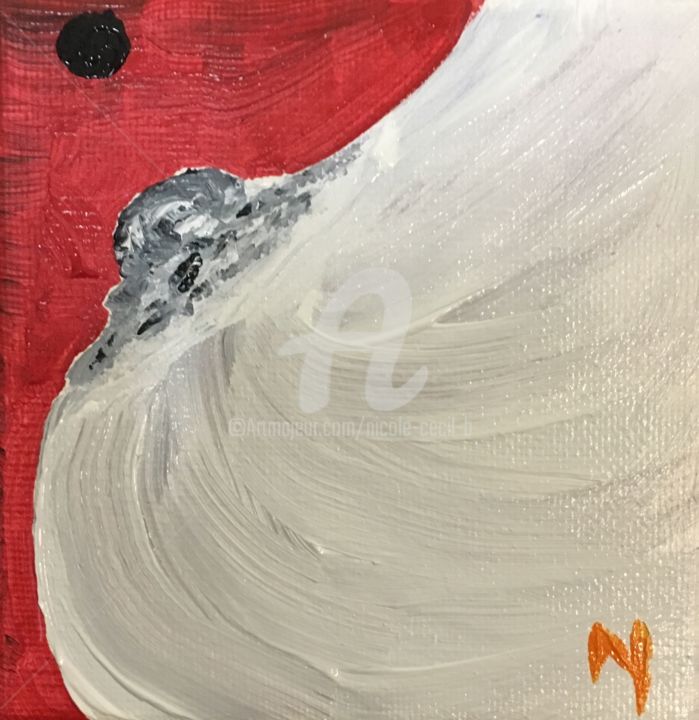 Painting titled "Feminity #1" by Nicole Cecil B, Original Artwork, Acrylic