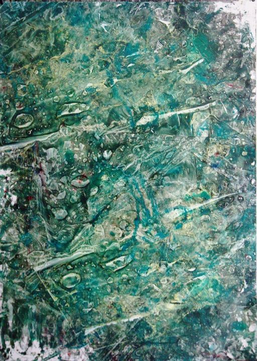 Peinture intitulée "ce-qui-nous-relie-9…" par Chantal Esteban, Œuvre d'art originale, Huile