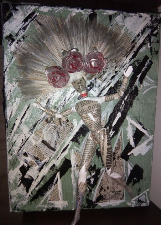 Sculpture titled "Crazy News" by Tima Dixel, Original Artwork