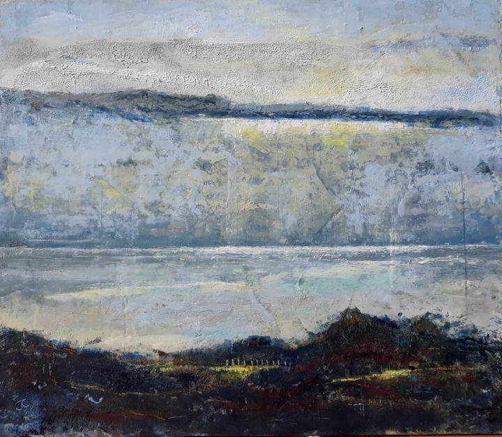 Painting titled "Was it Just a Storm" by Jill Carrott, Original Artwork, Oil