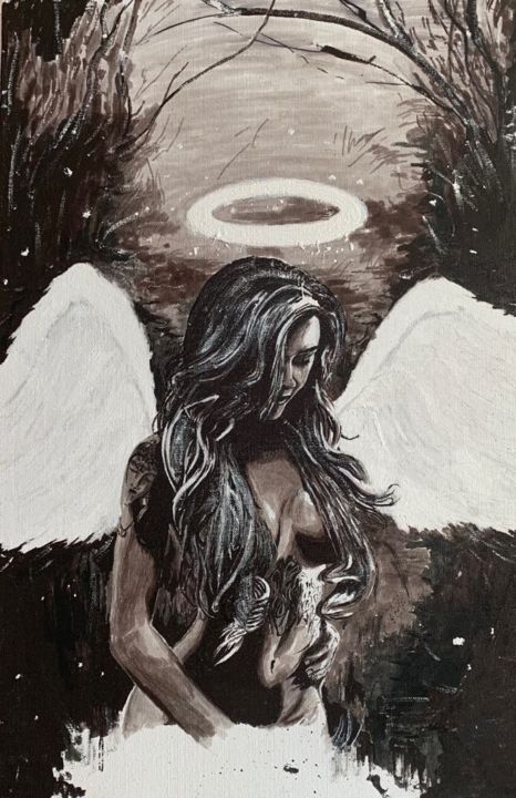 Painting titled "devgr123.jpg" by Devid Gruzdev, Original Artwork, Ink