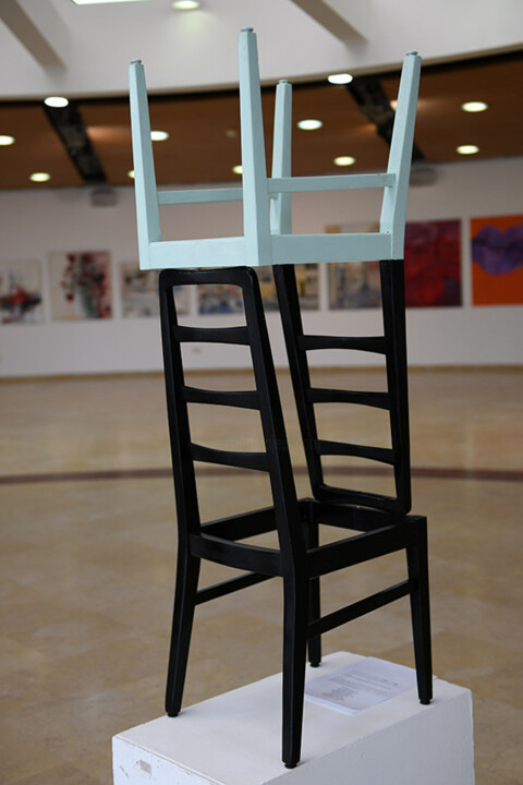 Sculpture intitulée "Equilibrium" par Moti Bazak, Œuvre d'art originale