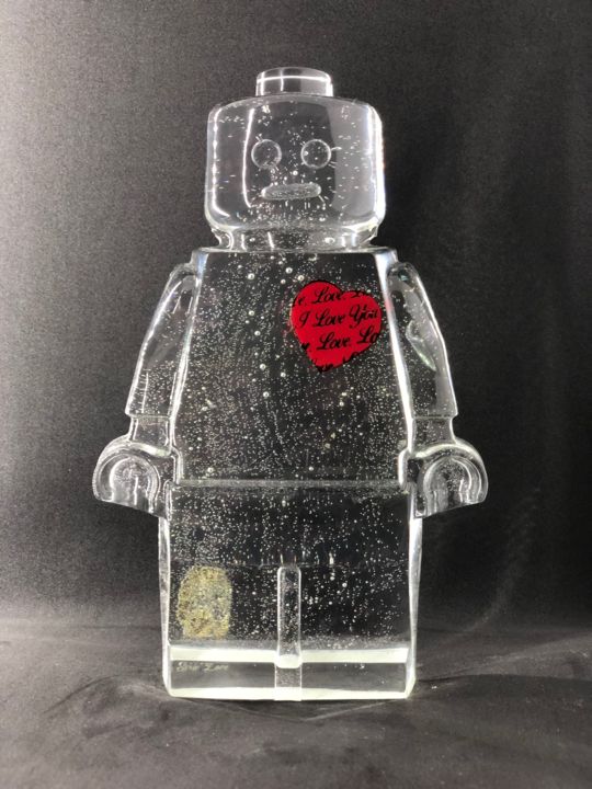 雕塑 标题为“legoclusion love N°…” 由Vincent Sabatier (VerSus), 原创艺术品, 混合媒体