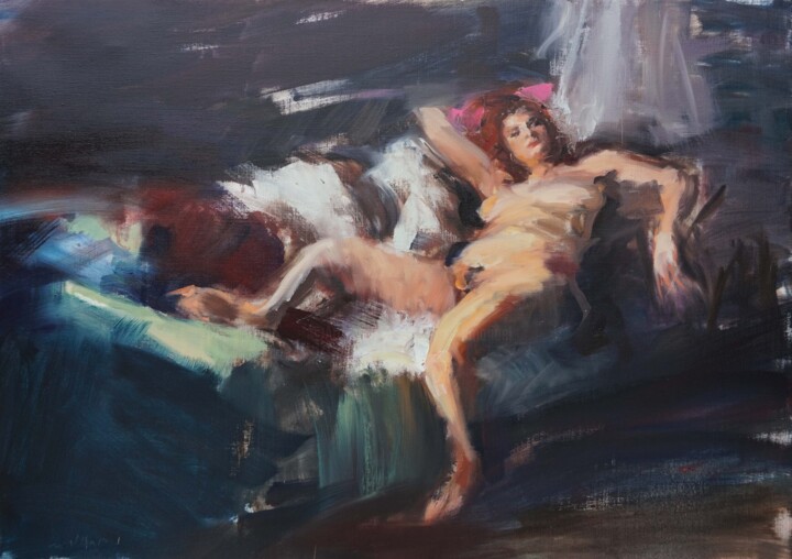 Chantal une 绘画, 23.6x31.9 in