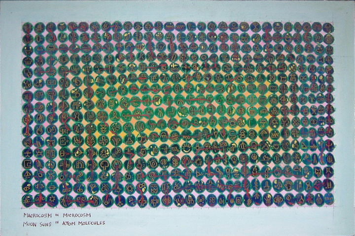 Painting titled "Macrocosm In Microc…" by Gerald Shepherd F.F.P.S., Original Artwork, Oil