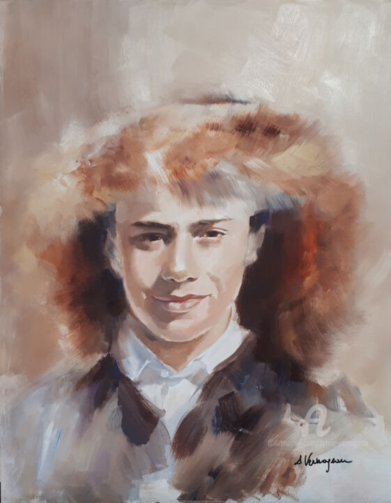 Peinture intitulée "Victor" par Sylvie Vernageau, Œuvre d'art originale, Huile