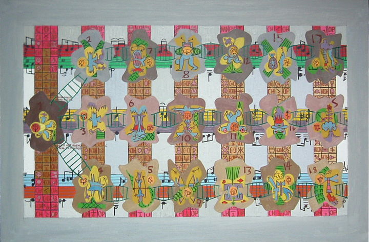Painting titled "Metamorphosis Of Na…" by Gerald Shepherd F.F.P.S., Original Artwork, Oil