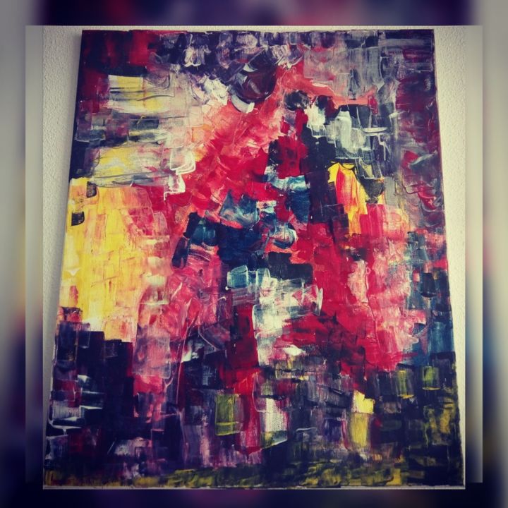 Painting titled "Silhouette Dissimul…" by Tima Dixel, Original Artwork