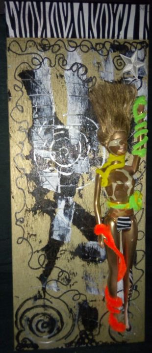 Painting titled "Africain Spirit" by Tima Dixel, Original Artwork, Other