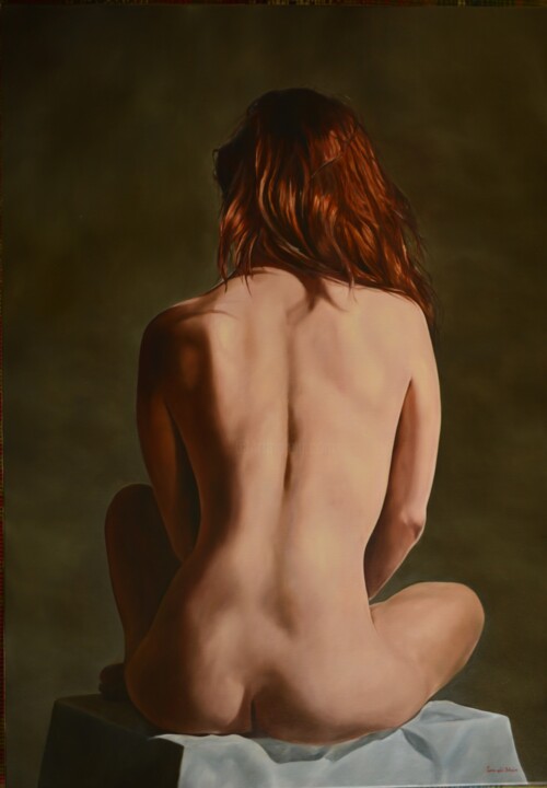 Nude from behind 绘画, 39.4x27.6 in