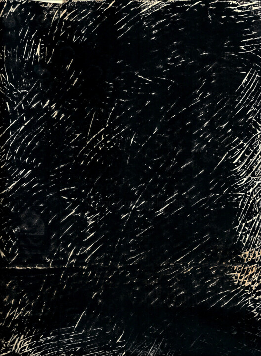 "MONOTYPE NOIR 19" başlıklı Baskıresim Alain Lamy tarafından, Orijinal sanat