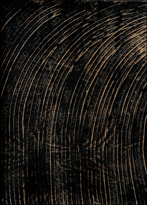 "MONOTYPE NOIR 36" başlıklı Baskıresim Alain Lamy tarafından, Orijinal sanat