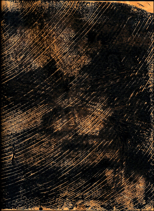 "MONOTYPE NOIR 37" başlıklı Baskıresim Alain Lamy tarafından, Orijinal sanat