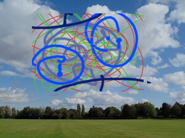 Digital Arts titled "Sky Painting" by Gerald Shepherd F.F.P.S., Original Artwork, Digital Painting