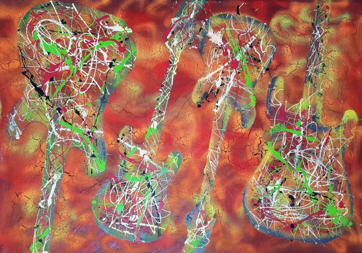N° 27 Répétition 绘画, 29.1x41.7 in