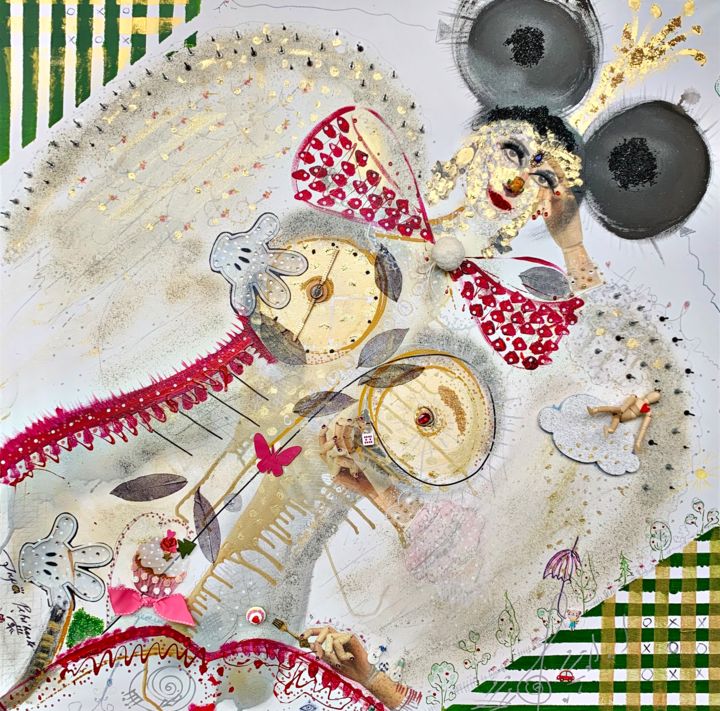 Collages titled "Collage No. 44.jpg" by Inga Petrikaite, Original Artwork
