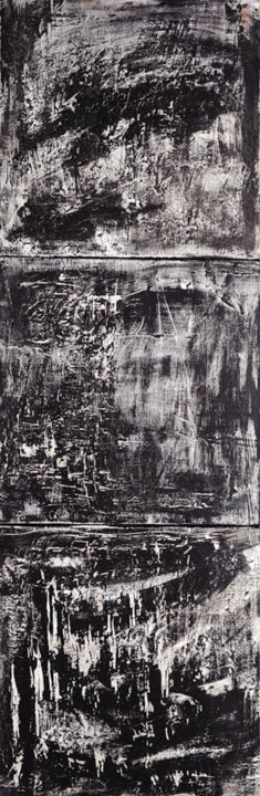 Peinture intitulée "Composition 1, Acry…" par Briga, Œuvre d'art originale, Acrylique