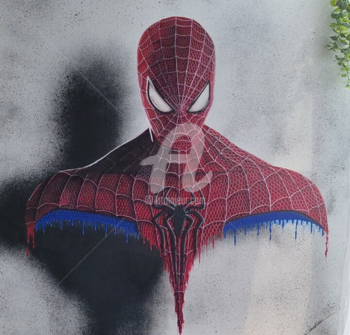 SPIDERMAN - Buste XL 绘画, 31.5x31.5 in