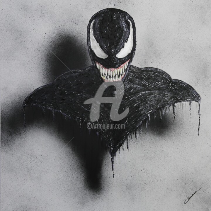 VENOM - Buste XL 绘画, 31.5x31.5 in