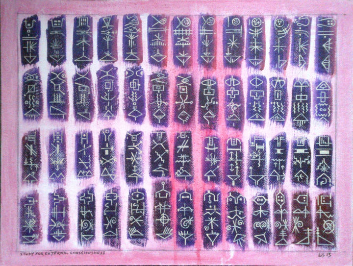 Painting titled "Study For External…" by Gerald Shepherd F.F.P.S., Original Artwork, Acrylic