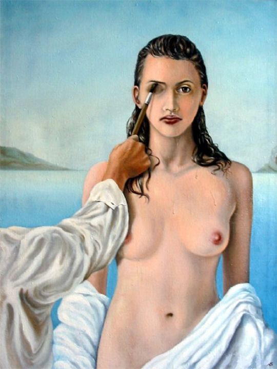 Creation of a Woman. Сотворение женщины 绘画, 31.5x23.6 in