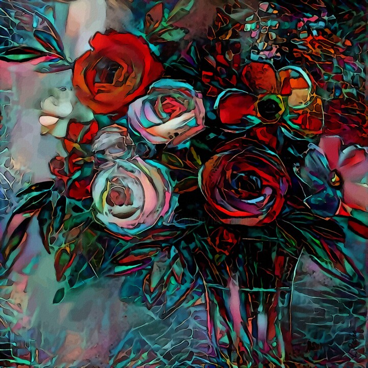 Bouquet de Mars 数字艺术, 23.6x23.6 in