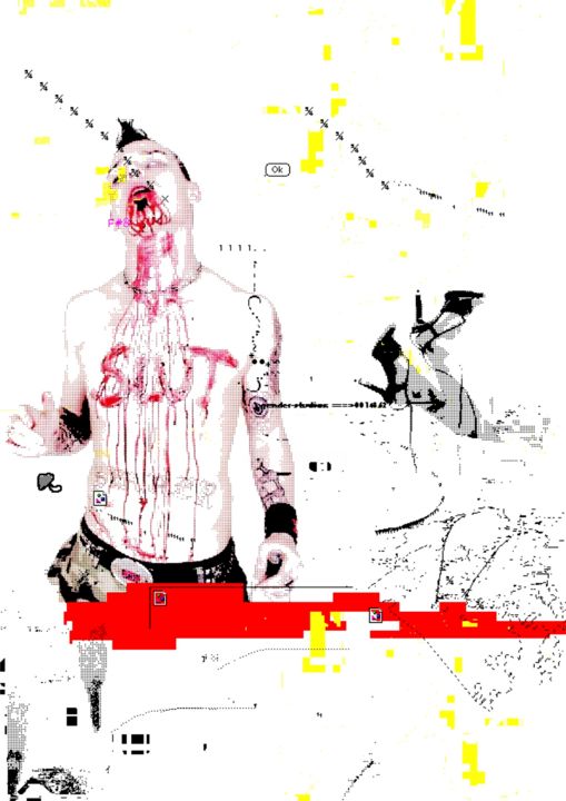 "GlitchPop5" başlıklı Dijital Sanat Riccardo Mantelli tarafından, Orijinal sanat, Diğer