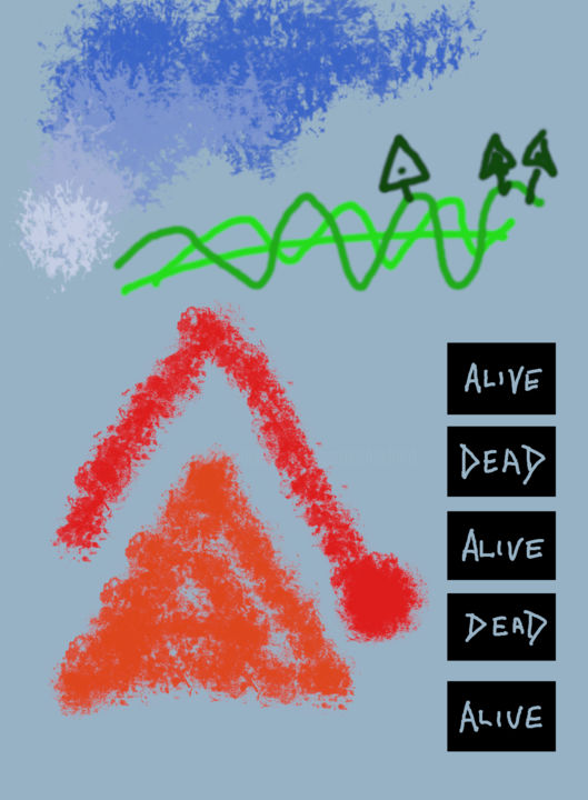 Digital Arts titled "Up And Over The Hill" by Gerald Shepherd F.F.P.S., Original Artwork, Digital Painting