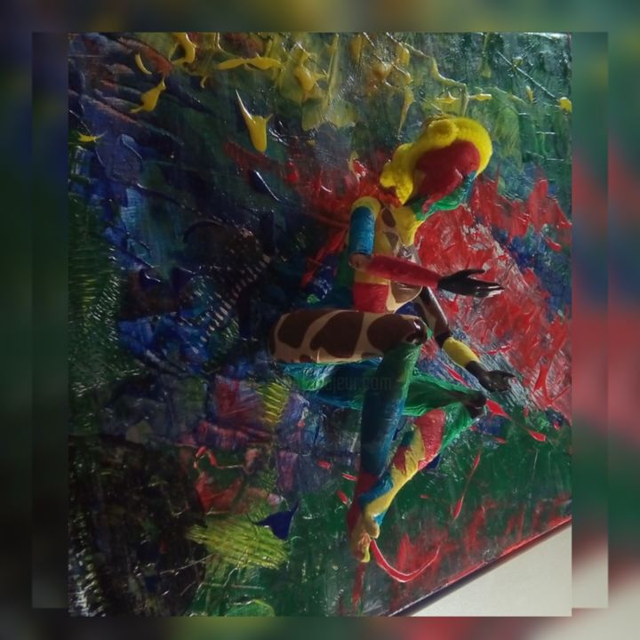 Painting titled "Envoûtant" by Tima Dixel, Original Artwork, Gouache