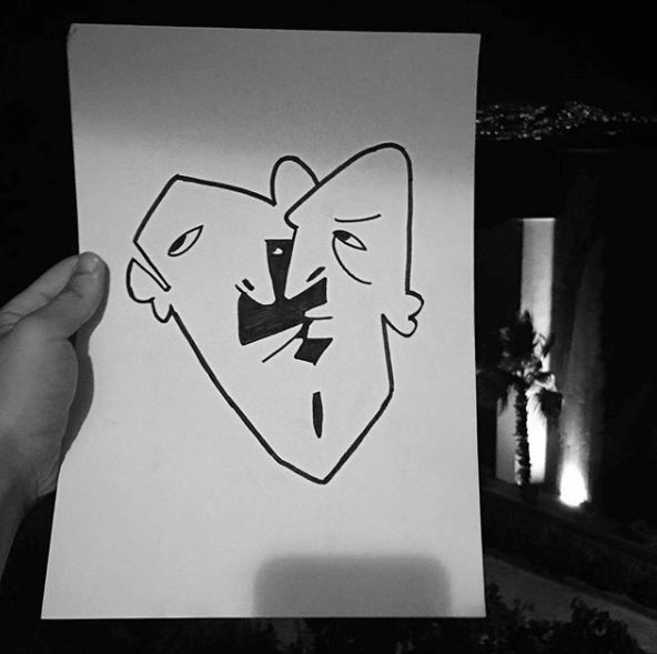 Drawing titled "MISS KISS" by Umur Akcan, Original Artwork, Pencil