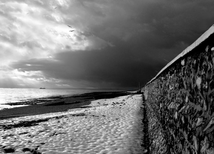 Neige côtière à Sainte Adresse