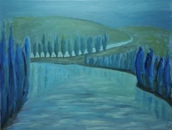 Peinture intitulée "pf-04" par Philip Moreau, Œuvre d'art originale, Huile