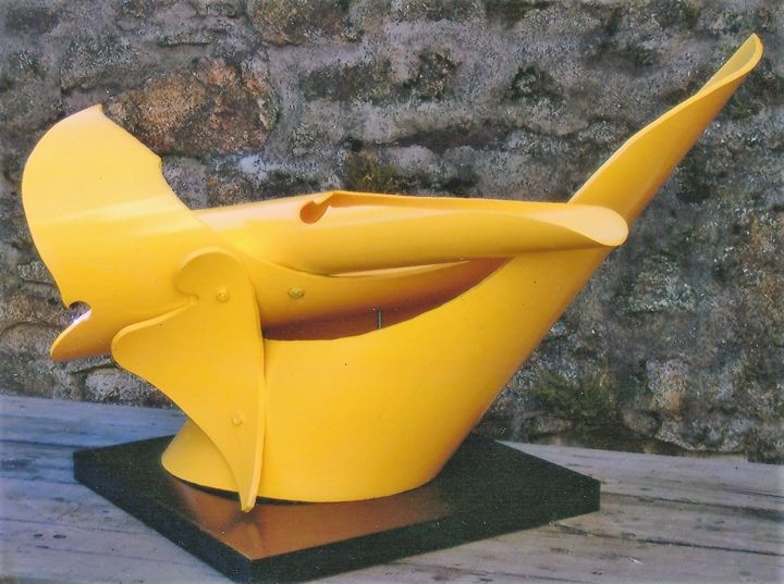 Sculpture intitulée "Sculpture abstraite…" par Servin, Œuvre d'art originale, Plastique