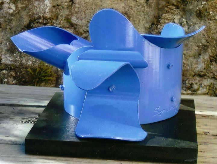 Sculpture intitulée "Sculpture abstraite…" par Servin, Œuvre d'art originale, Plastique