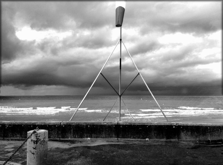 rivage sous l'orage