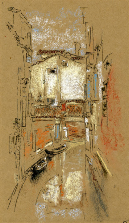 Painting titled "Reproduction of Whi…" by Jim Fischer, Original Artwork, Pastel