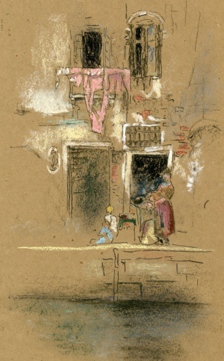 Painting titled "Reproduction of Whi…" by Jim Fischer, Original Artwork, Pastel