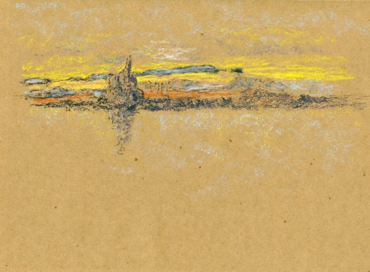 Painting titled "Reproduction of Whi…" by Jim Fischer, Original Artwork, Pastel