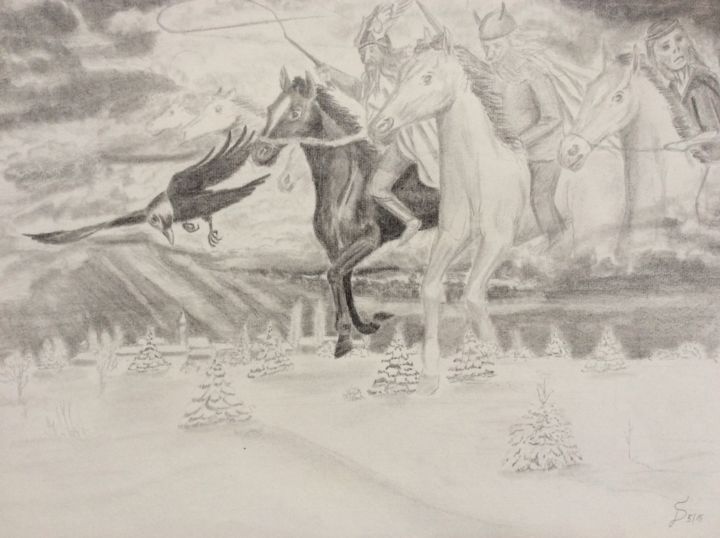 图画,  15.8x11.8 in 
