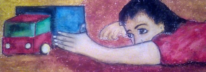 child 绘画, 6.3x15.8 in