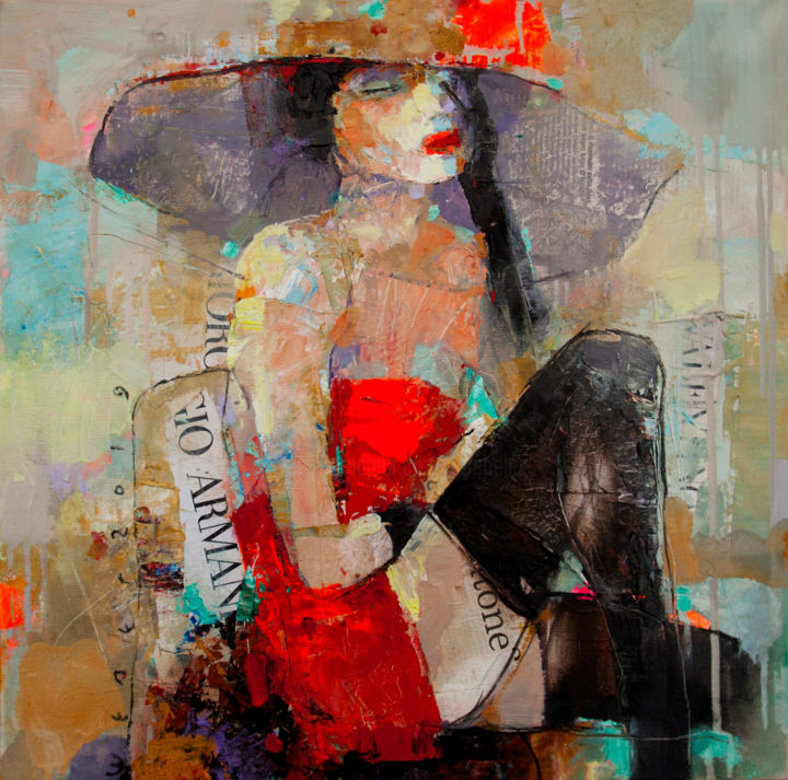 Painting titled "In dreams" by Viktor Sheleg, Original Artwork, Oil