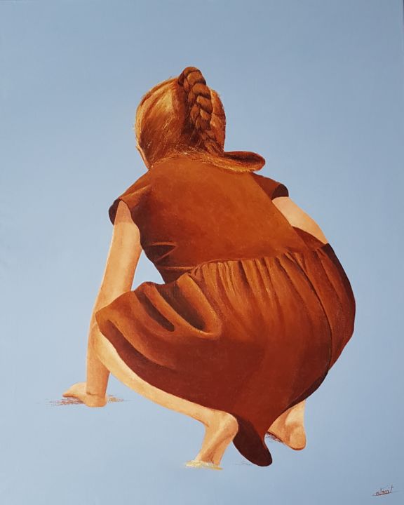 Ζωγραφική με τίτλο "Printemps 1" από Stephanie Ledroit, Αυθεντικά έργα τέχνης, Ακρυλικό