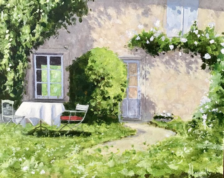 Peinture intitulée "Léodine - 756" par Noëlle Lassailly, Œuvre d'art originale, Acrylique