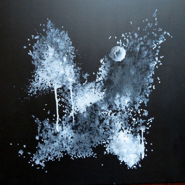 Peinture intitulée "Osmose - encre acry…" par Clau Redier-Clément, Œuvre d'art originale, Acrylique