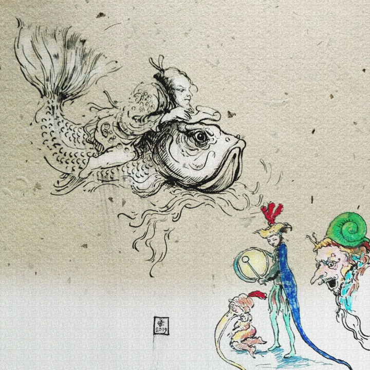 Digitale Kunst getiteld "ensor7" door Coenegracht Jean Claude, Origineel Kunstwerk